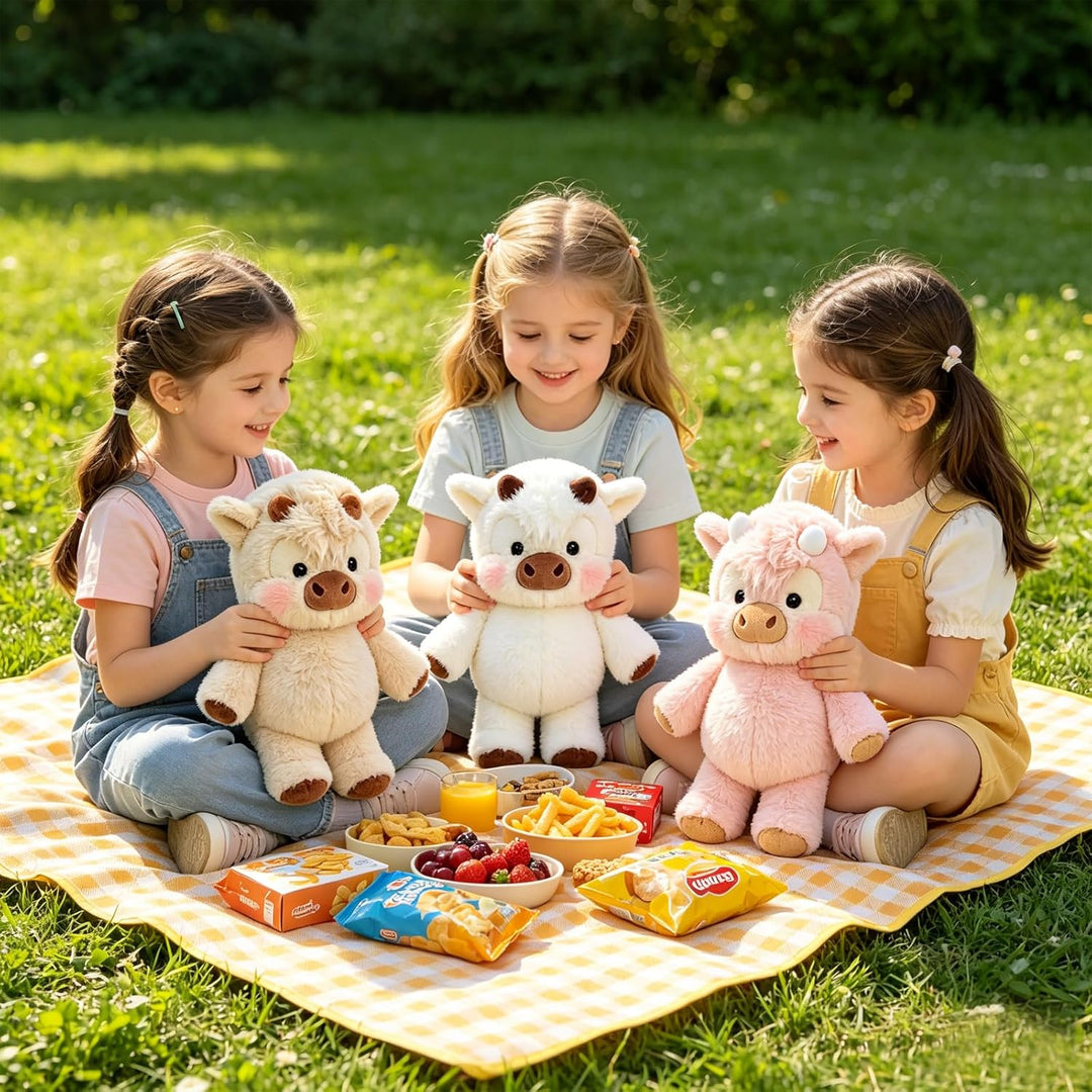 45CM Running Plushies, Kuh Kuscheltier Running Cow Plüschtier, Zoomie Running Plush Cow Stofftier, N