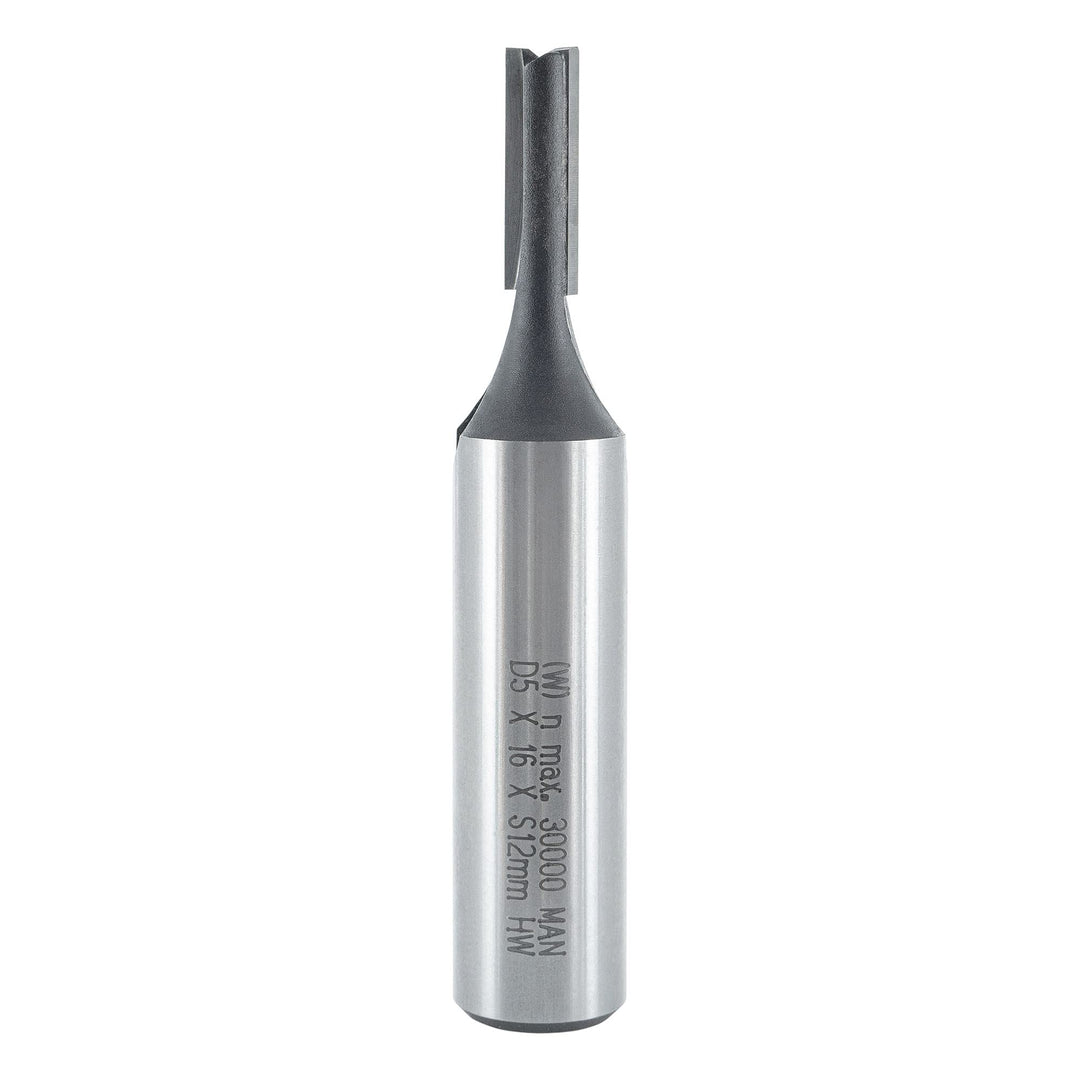 ENT 10507 Nutfräser HW, Schaft (S) 12 mm, Durchmesser (D) 5 mm, NL 16 mm, SL 40 mm, GL 65 mm D=5 / N