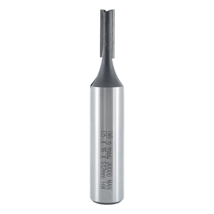 ENT 10507 Nutfräser HW, Schaft (S) 12 mm, Durchmesser (D) 5 mm, NL 16 mm, SL 40 mm, GL 65 mm D=5 / N