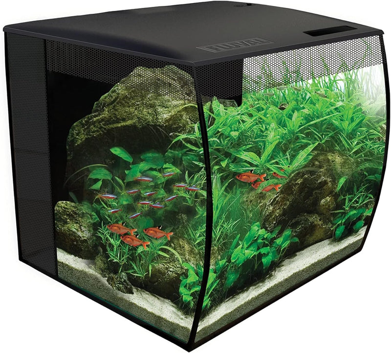 Fluval Flex Nano Aquarium 34L, Süsswasser Aquarium, schwarz & E-Heizer, Aquarienheizer, für Aquarien