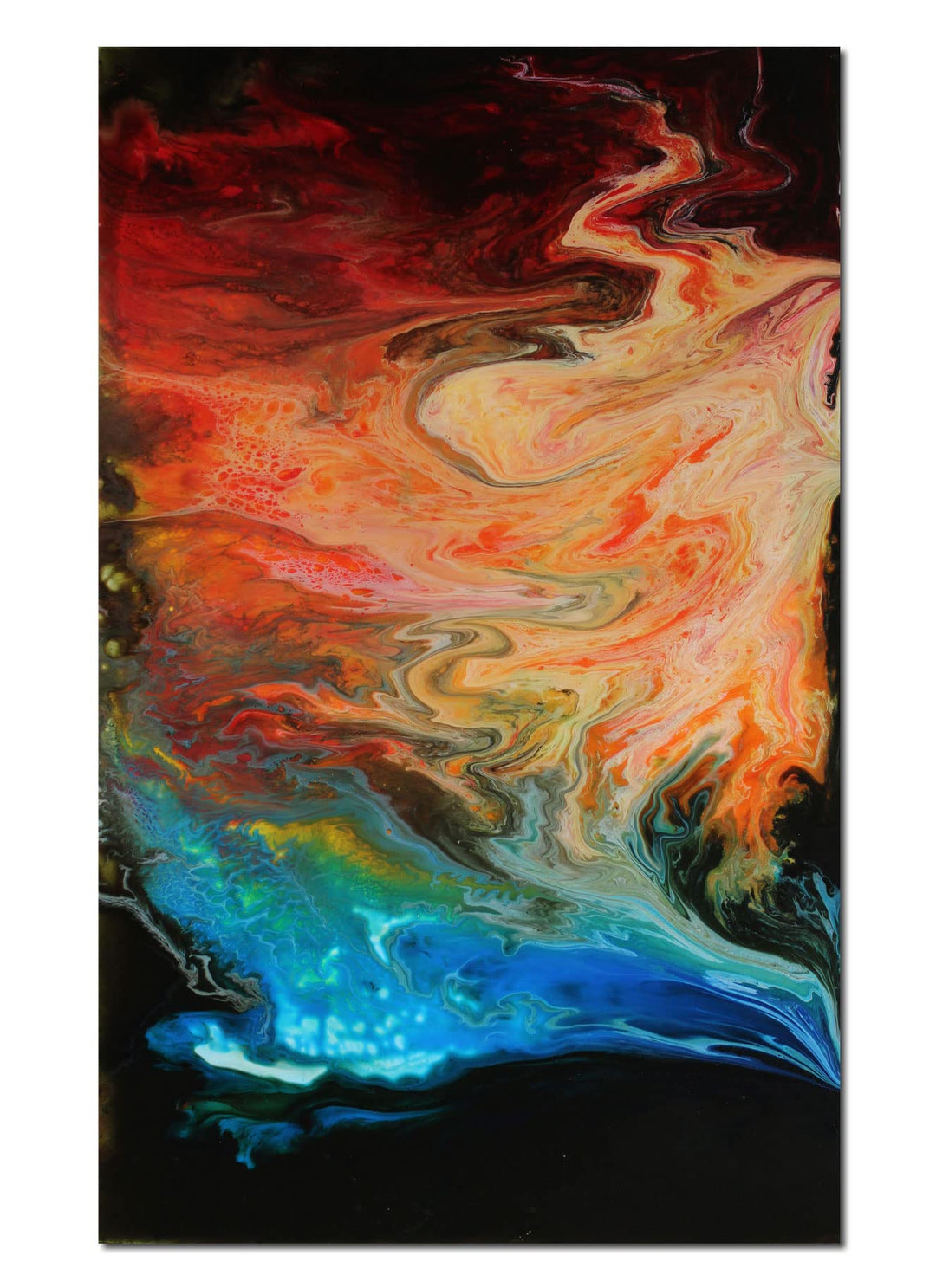 Original Gemälde Abstrakte Malerei - moderne hochglanz Wandbilder - Resin Art Kunst Bild Harz Unikat