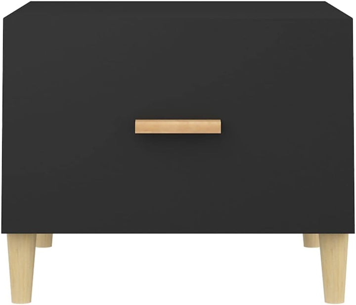 FIRBNUS Coutischtisch Schwarz 50x50x40 cm Holztisch Wohnzimmer Wohnzimmertisch Modern Beistelltisch