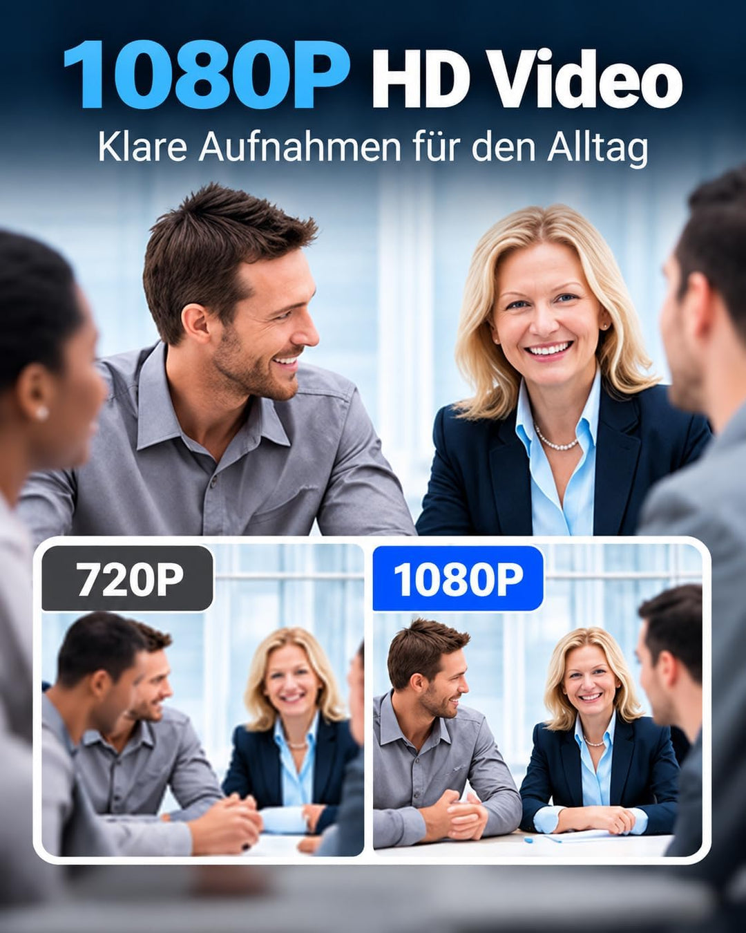 Menborn Smart Watch Schwarzes Lederarmband, Lederarmband