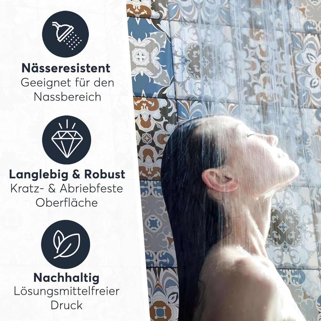 CREATISTO Klebefliesen Stickerfliesen Fliesenfolie - Aufkleber Folie für Fliesen I Klebefliesen Deko