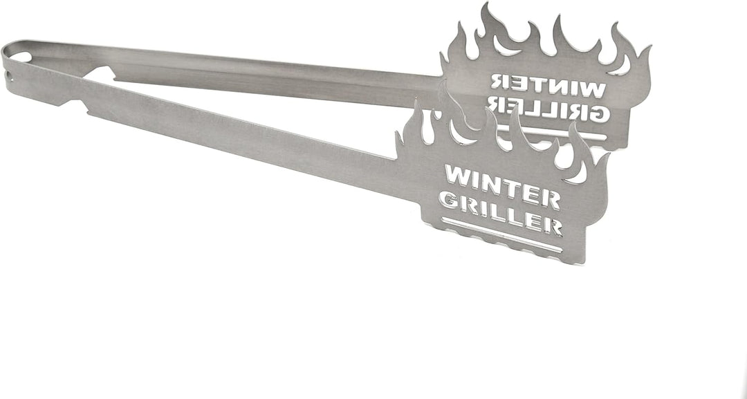 Grillzange Winter Griller, spülmaschinengeeignet, Geschenkidee, Männergeschenk, Wintergrillen, Grill