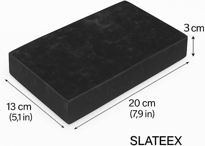 Specksteinplatte 20 × 13 × 3 cm von Slateex – Naturstein-Grillplatte für Grill, Backofen & Servieren