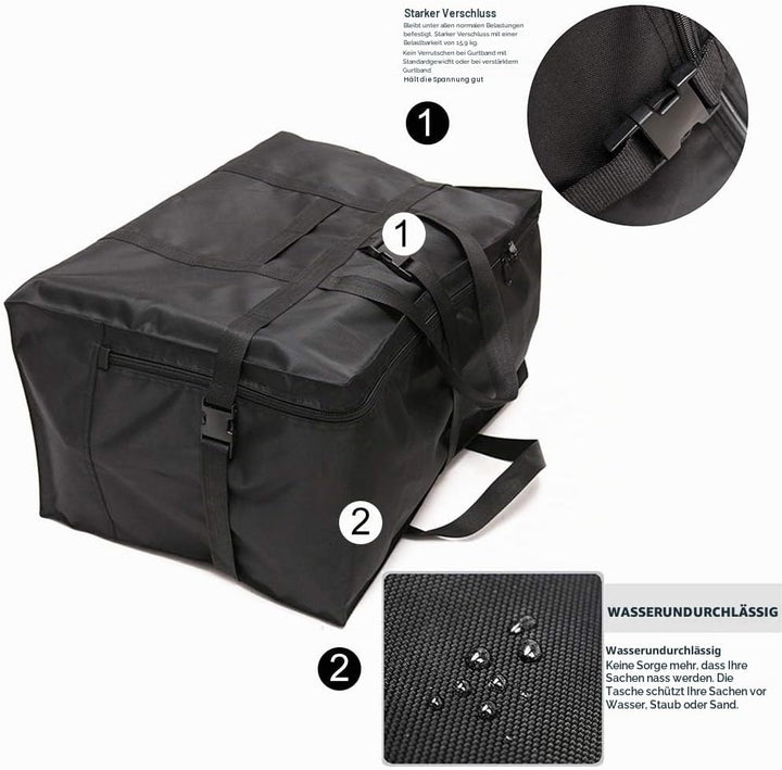 Reisetasche Extra Gross, Faltbare 900d Oxford Heavy-Duty Duffle Bag für Urlaub, Camping, Umzug, Zelt