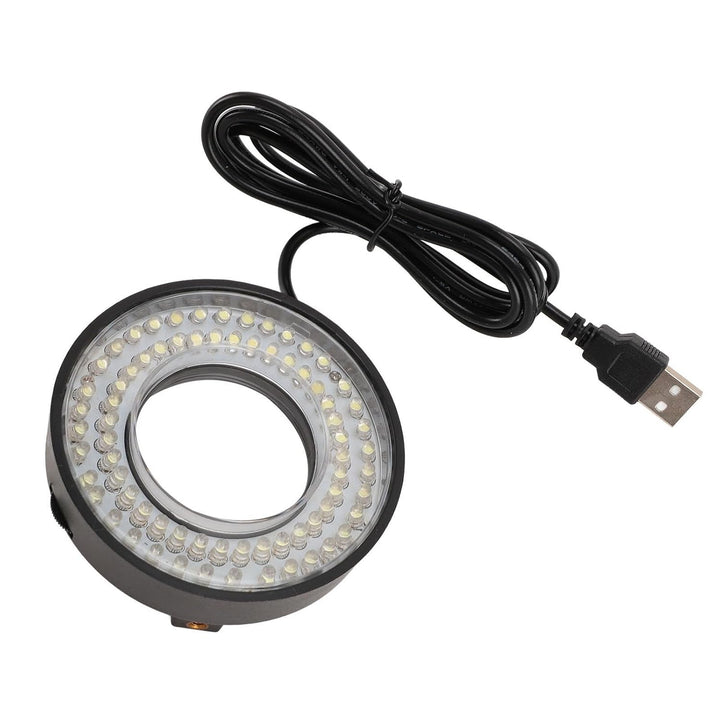 72 LED-Ringlichtbeleuchtung, 6500 K Bis 7500 K Verstellbares Mikroskop-Ringlicht, USB 5 V Mikroskop-