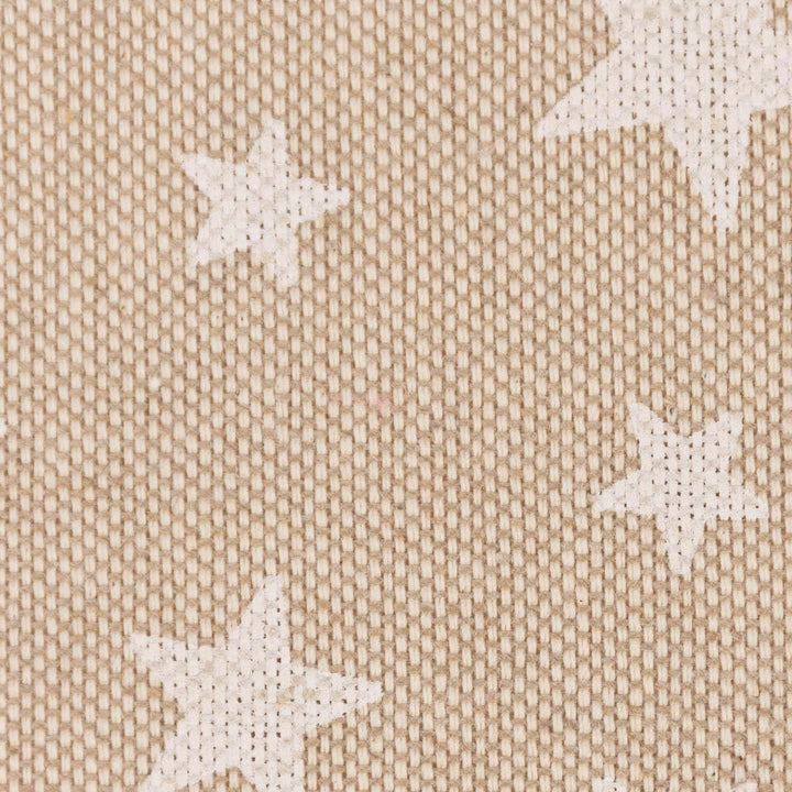 SCHÖNER LEBEN. Zugluftstopper Basic Star Sterne im Leinenlook Natur weiss div Grössen, Auswahl:80cm