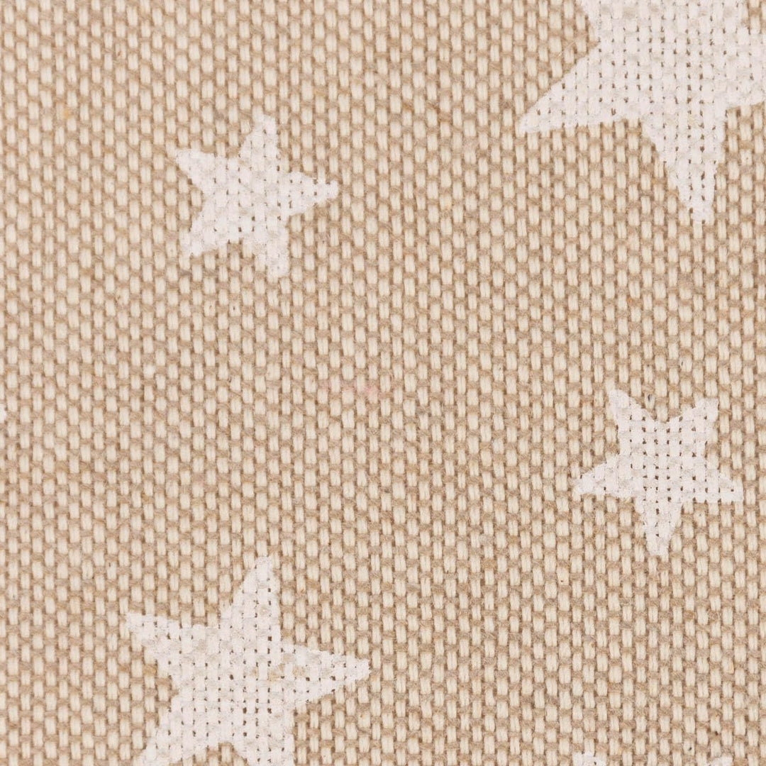SCHÖNER LEBEN. Zugluftstopper Basic Star Sterne im Leinenlook Natur weiss div Grössen, Auswahl:130cm