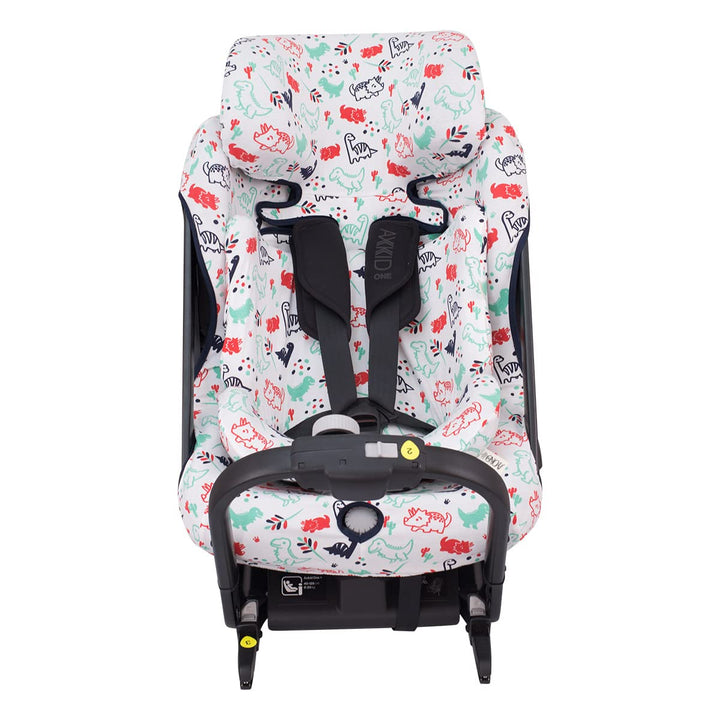 JYOKO KIDS Bezug für Autositz kompatibel mit Axkid One (Dino Party), Dino Party