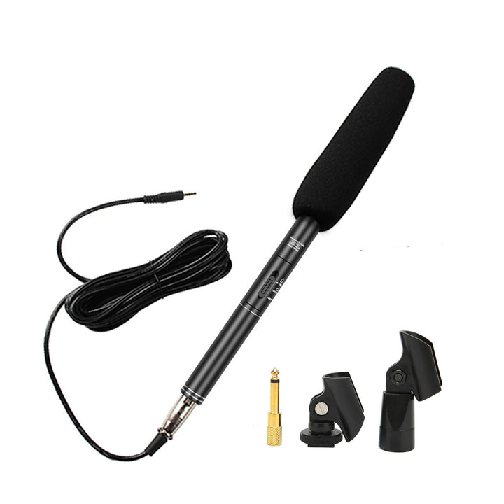 Interview-Mikrofon, 36 Cm/14,2 Zoll Kabelgebundenes XLR-Kondensator-Richtrohrmikrofon, Handheld-Gerä