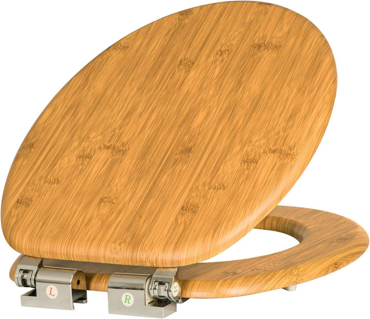 eSituro WC Sitz mit Absenkautomatik,Antibakterieller Stabile Toilettendeckel für Badinstallationen,M