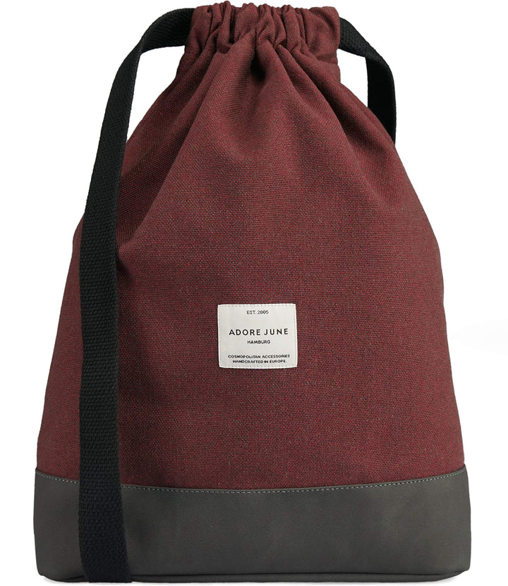 Adore June Daypack Bob Moderner Rucksack Turnbeutel Gymsack für Sport, Reisen und City, Gefütterter
