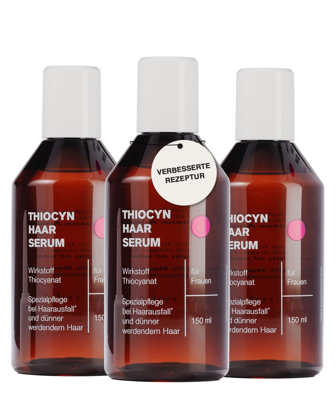 Thiocyn Haarserum gegen Haarausfall Frau 3 x 150 ml - Haarwachsstum beschleunigen mit Thiocyanat, Bi