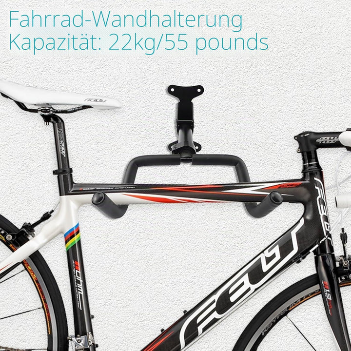 Fahrrad Wandhalterung - Fahrradhalterung Wand - Fahrradhalter - Winkel und Wandabstand einstellbar 3