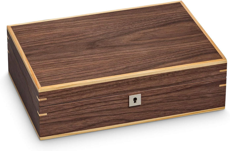 Hermann Jäckle - Uhrenbox Rottweil I Uhren-Box für 10 Uhren I Uhrenbox Holz I Uhrenkasten braun mit