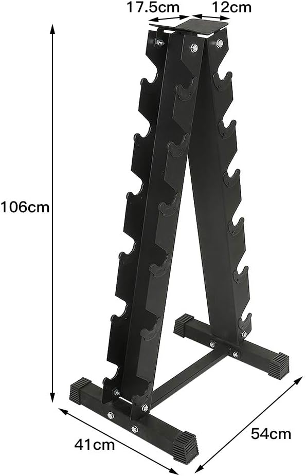 Vendeur pro Hantelablage für Gewichte und Kurzhanteln, für 6 Paar Hanteln, Tragkraft bis 200 kg