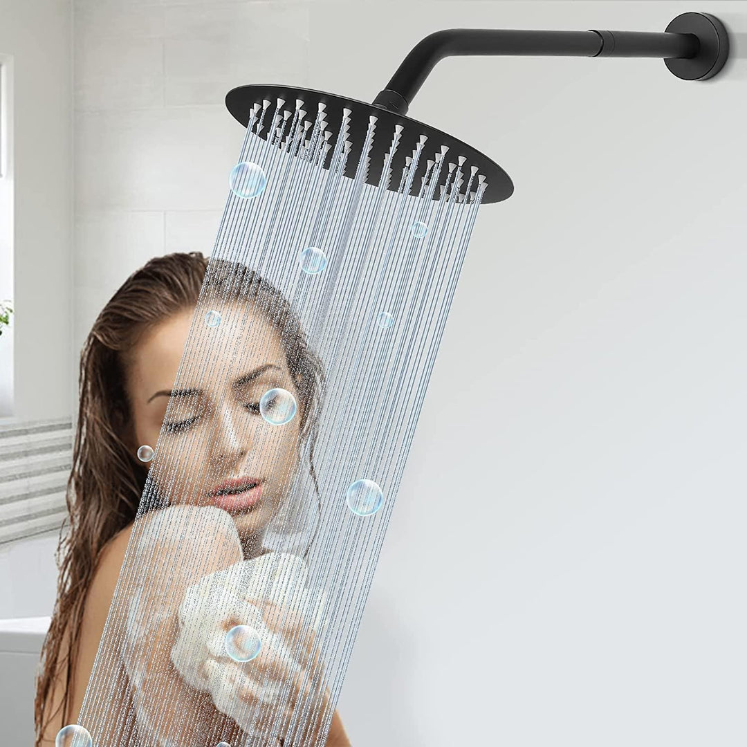 G1/2 Dusche verlängerungsrohr Schwarz 20cm, Badezimmer-Dusch-Verlängerungsarme gerade Duschverlänger