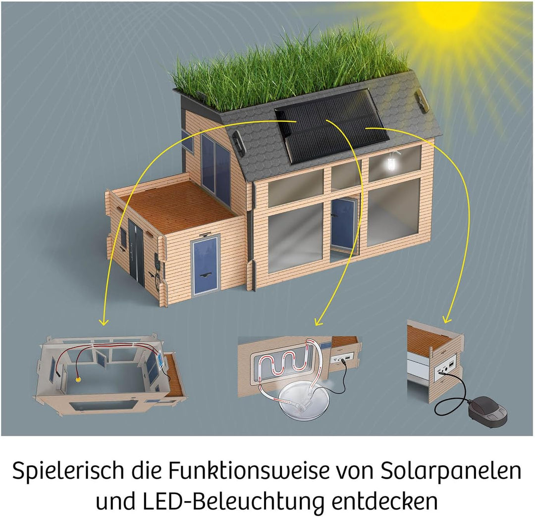 KOSMOS 621070 Eco-Haus - Energie clever nutzen - Dein grosses Test-Modell, Experimentierkasten für K
