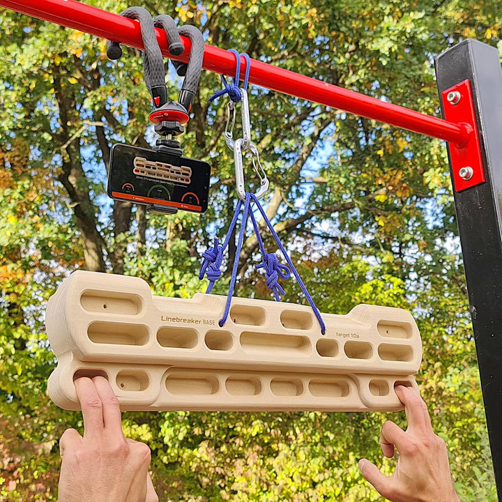 Linebreaker AIR Base – Mobiles Fingerboard fürs Klettertraining | Mit Trainings-App | Ideal für Unte