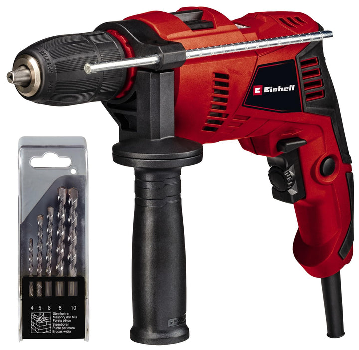 Einhell Schlagbohrmaschine TE-ID 500 E (550 W., Schnellspann-Bohrfutter, Drehzahlvorwahl, Metall-Get