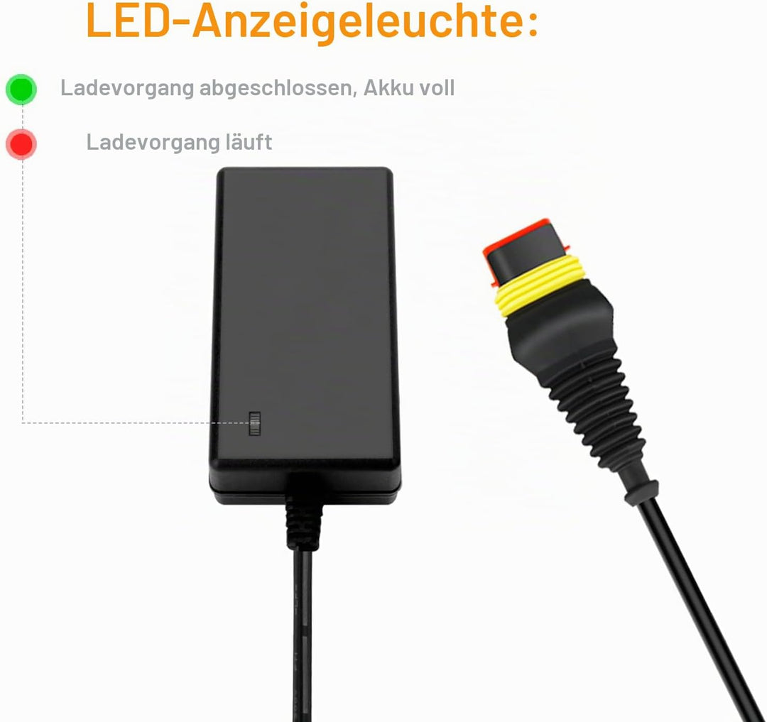 Shentec 28V Akku Ladegerät Kompatibel mit Husqvarna Automower 105, 310, 315, 315X, 305, 310 Mark II,