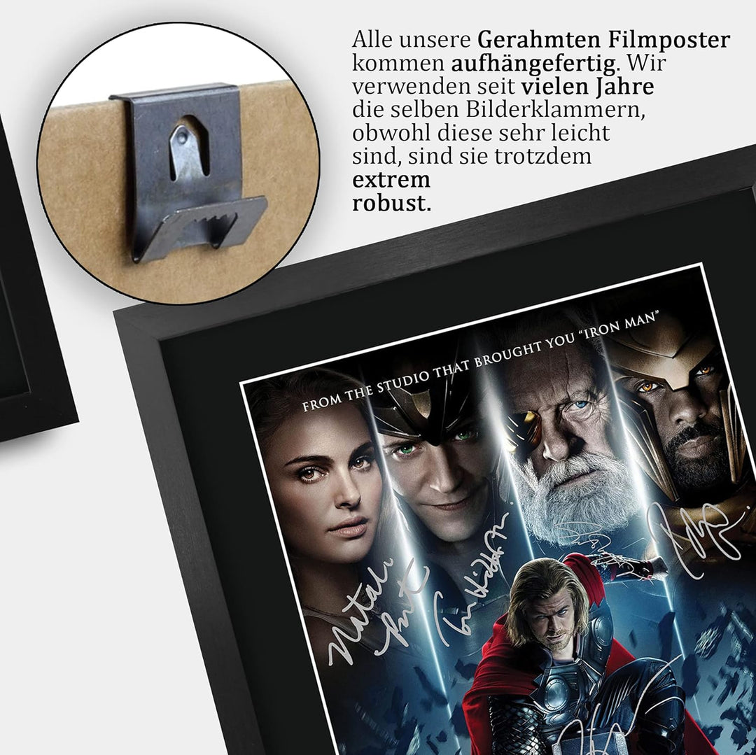 HWC Trading Thor A3 Gerahmte Signiert Gedruckt Autogramme Bild Druck-Fotoanzeige Geschenk Für Chris