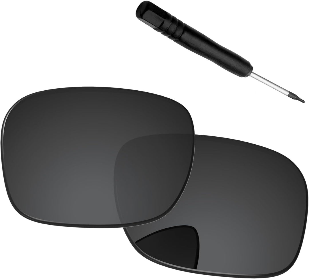 PapaViva Ersatzlinsen & Schraubendreher für for Oakley TwoFace OO9189 Pro+ Black Grey Polarisiert, P