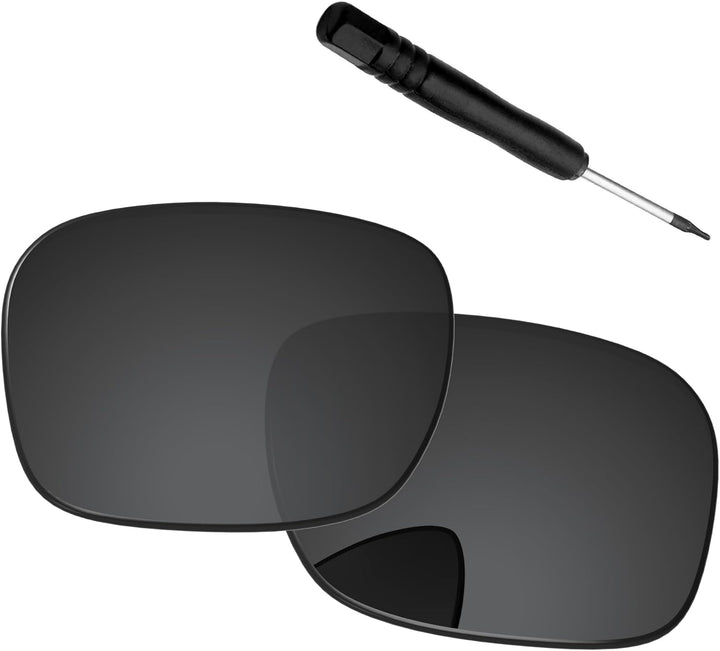 PapaViva Ersatzlinsen & Schraubendreher für for Oakley TwoFace OO9189 Pro+ Black Grey Polarisiert, P