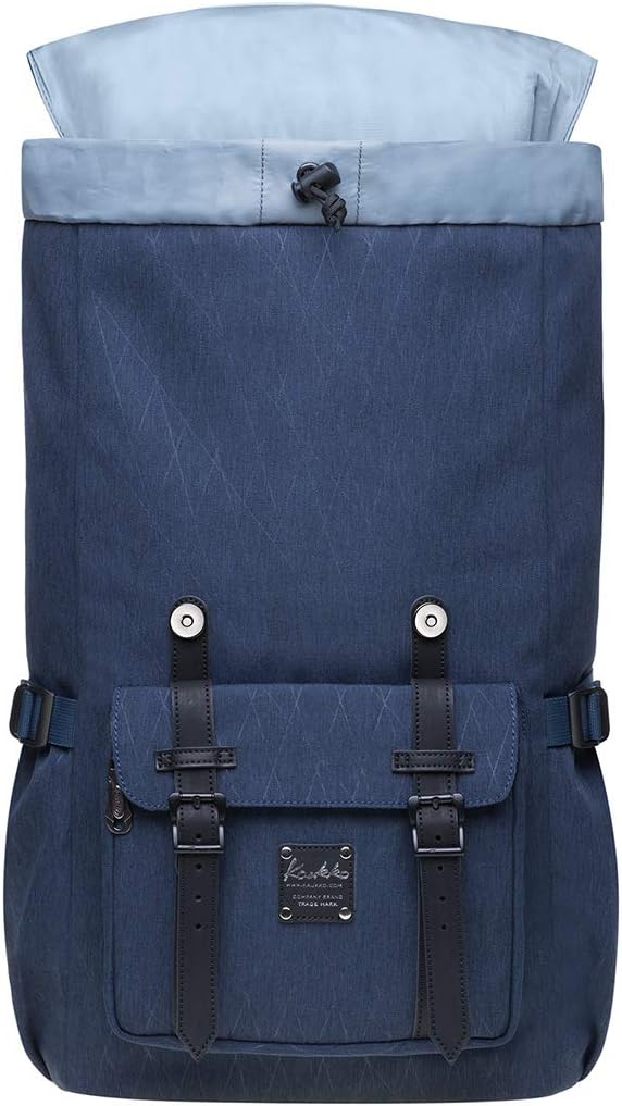 KAUKKO Rucksack Damen Herren Daypack mit Laptopfach für 14 Zoll Notebook für Freizeit Job Uni Reisen