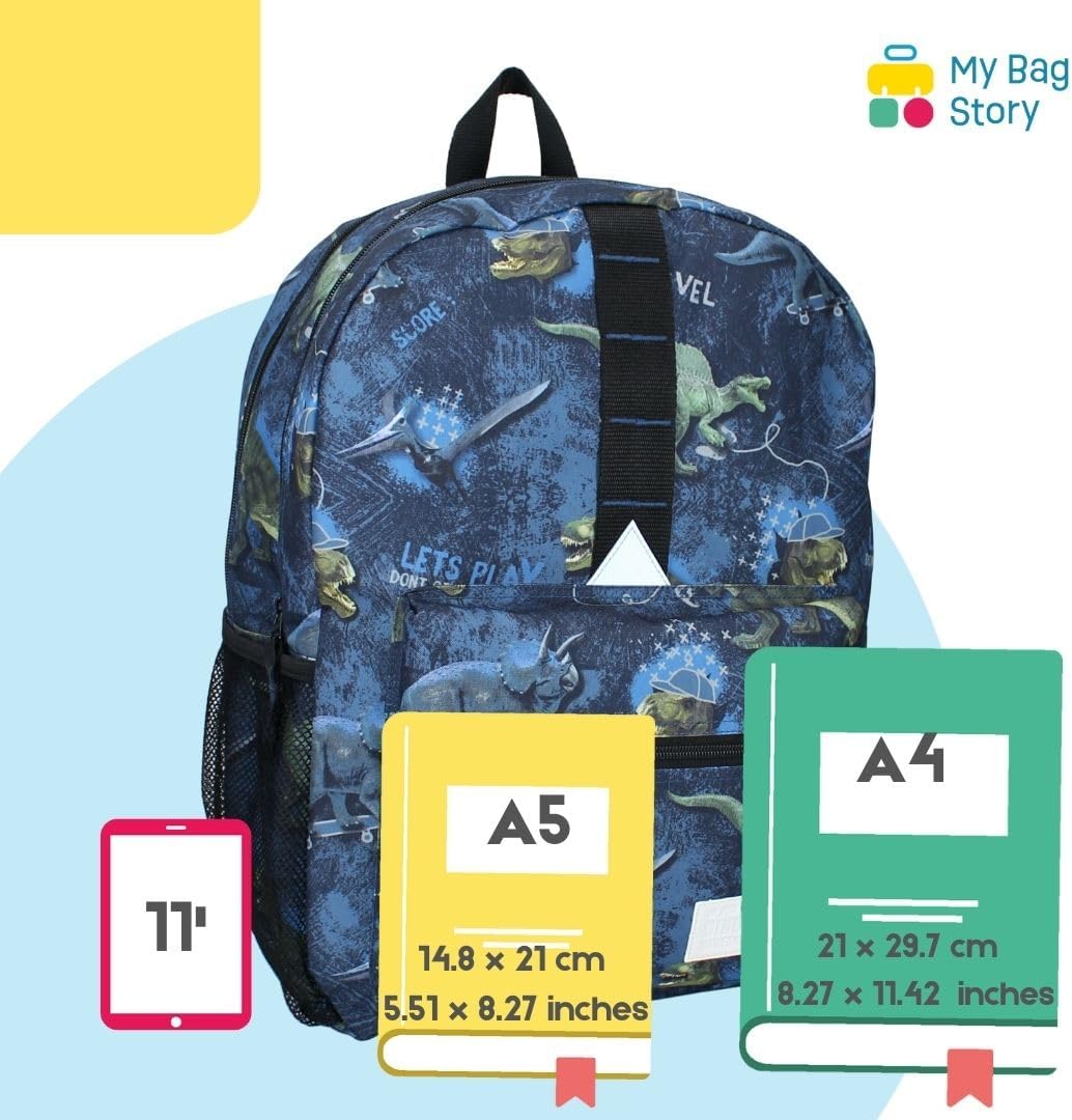 mybagstory - Rucksack - Skooter - Dinosaurier - Kinder - Schule - Grundschule - Schulranzen Jungen -
