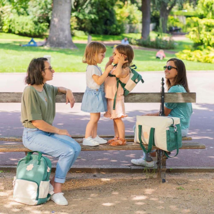 Badabulle Wickelrucksack Oasis, inkl. Kinderwagenbefestigung und Wickelunterlage, mit doppelter Öffn
