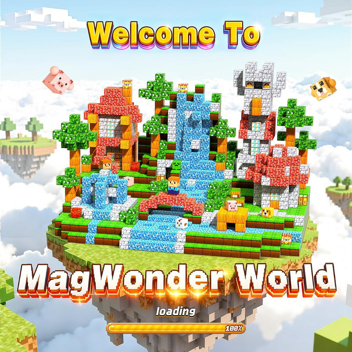 COOLJOYA Magnetische Bausteine - Magnetbausteine Magnetspielzeug,150 Teile Magnetische Bauwelt Spiel