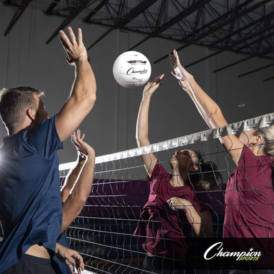 Champion Sports VB Offizieller Composite-Kunstleder-Spiel-Volleyball – mehrere Farben weiss/weiss, w