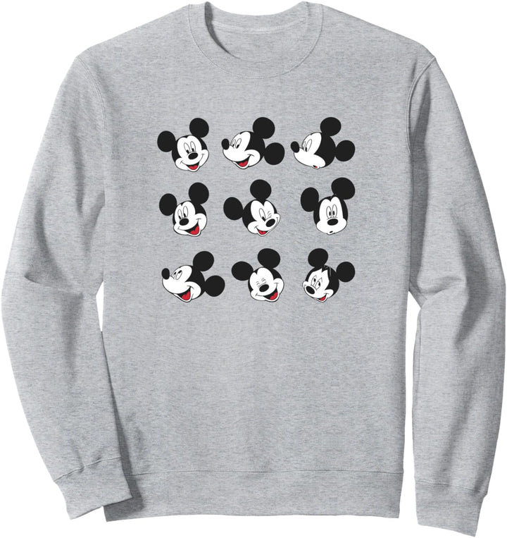 Disney Mickey And Friends Mickey Mouse Faces Grid Sweatshirt