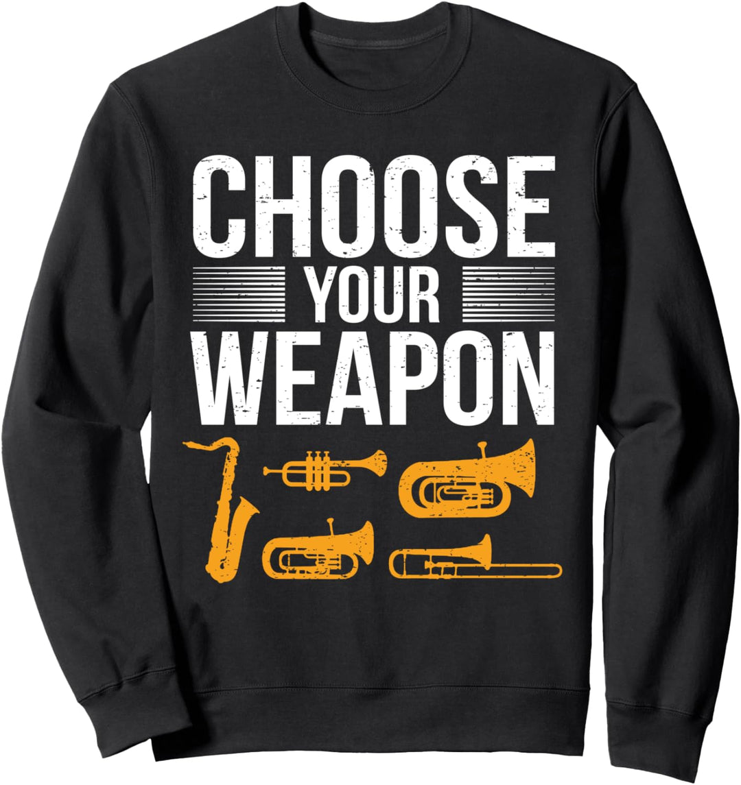 Saxophonist Orchester Saxofon-Spieler Brassband Saxophon Sweatshirt