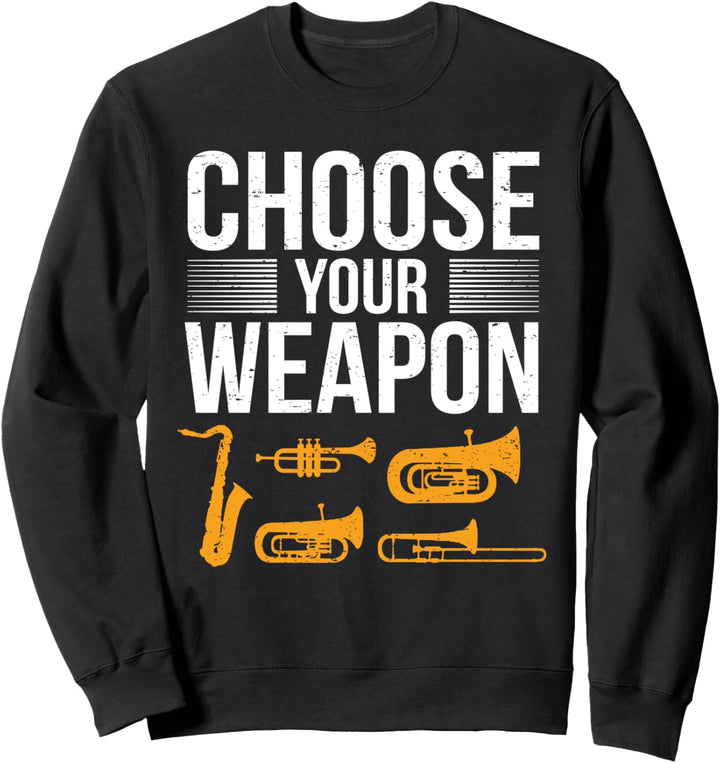 Saxophonist Orchester Saxofon-Spieler Brassband Saxophon Sweatshirt