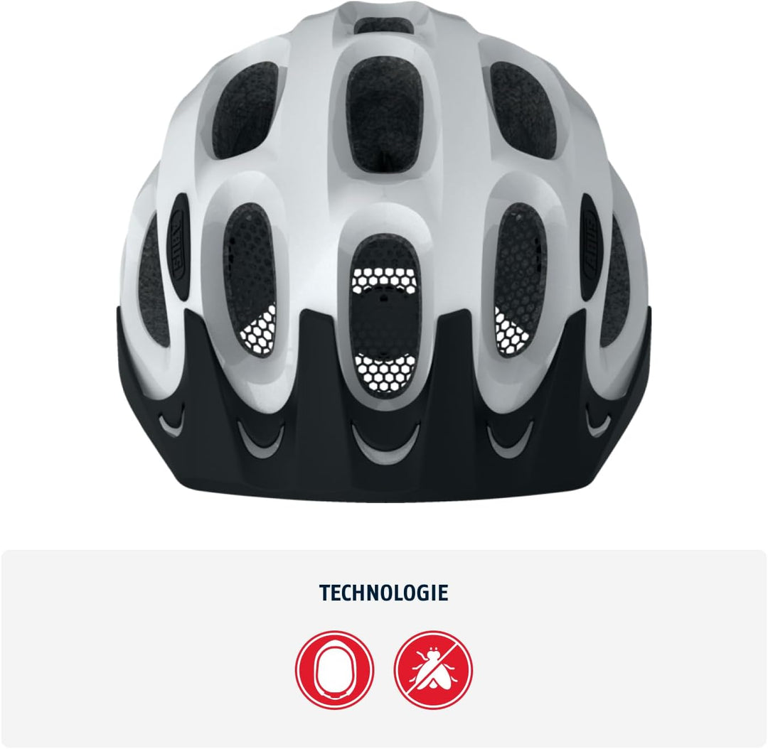 ABUS Stadthelm Youn-I ACE - Fahrradhelm für den Alltag - mit integriertem LED-Rücklicht - für Damen