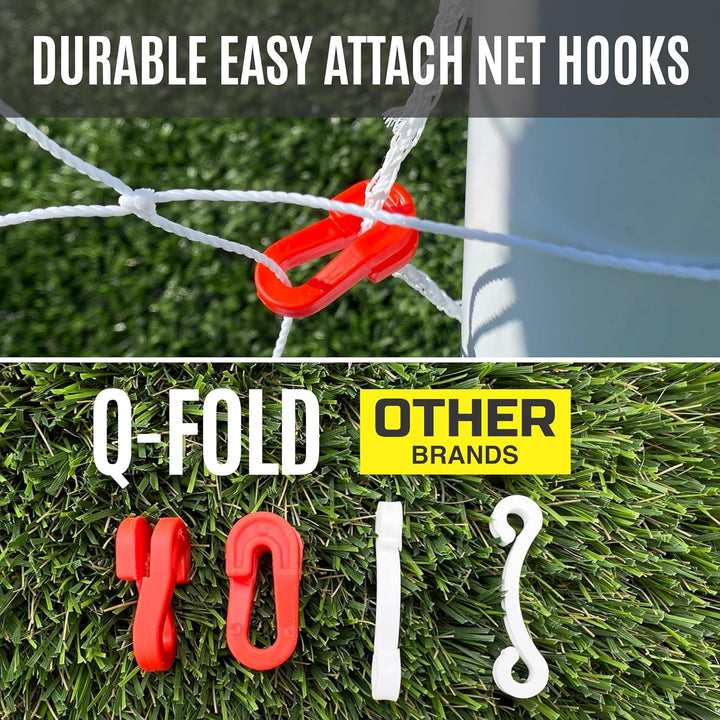 QUICKPLAY Q-Fold Match Fussballtor für Garten Kinder und Erwachsene | 30 Sekunden faltbares für einf