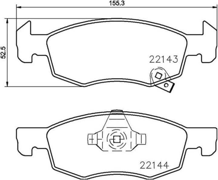 BREMBO Bremsbeläge P 59 084