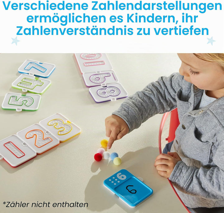 Learning Resources Sensorische Zahlentafeln, Lernspielzeug für Kinder ab 3 Jahren, Fingerspurentafel