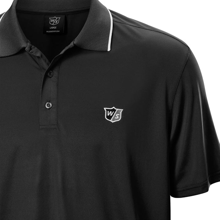 Wilson Herren Klassisches Herren-Poloshirt Poloshirt XL Schwarz, XL Schwarz