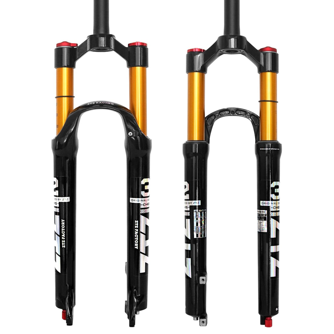ZTZ Magnesiumlegierung Mountain Front Gabel Luftdruck Stossdämpfer Gabel Fahrrad Zubehör Lockout 26,