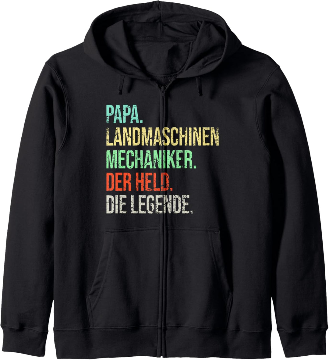 Landmaschinenmechaniker Papa Legende Vintage Vater Kapuzenjacke