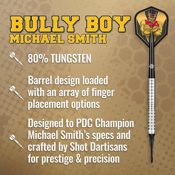 Shot Soft Darts Michael Smith Bully Boy Precision 80% Tungsten Softtip Darts Softdart Hochwertige Tu