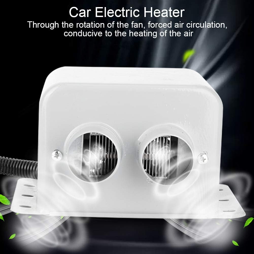 CHICIRIS Tragbare Autoheizung - 800W 2-Loch-Auto-Elektroheizung Winterheizung Wärmer Fensterentfrost