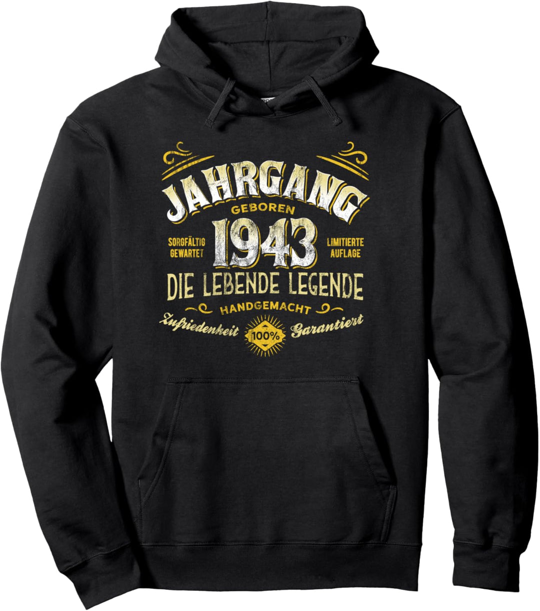 81 Geburtstag Jahrgang Geboren 1943 Limitierte Auflage Pullover Hoodie