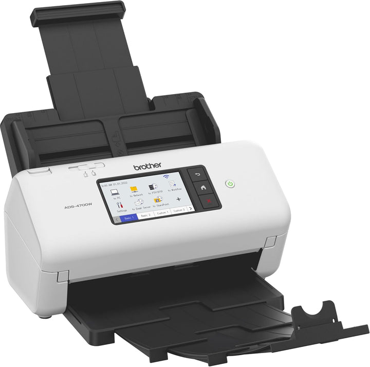 Brother ADS-4700W, Professioneller Dokumentenscanner mit USB, LAN und WLAN, Duplex Scan, Touchscreen