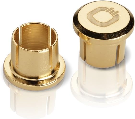 Oehlbach XXL Cinch Caps - High-End Abschlusskappe für Cinch-Anschlüsse, 12 Stück Gold Single, Single